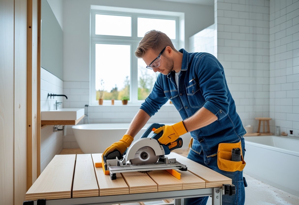 Sådan skaber du det perfekte badeværelse i Silkeborg med en rundsav med skinner